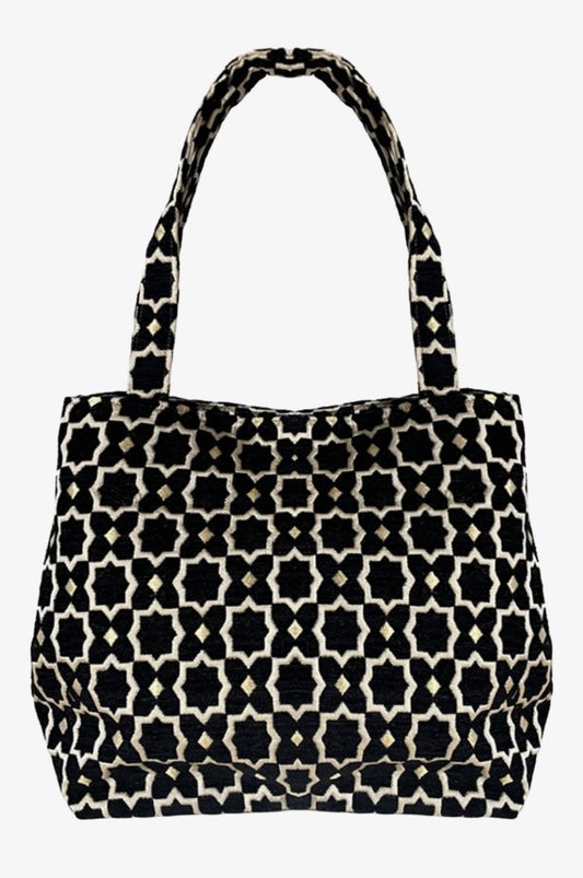 Marrakech Shopper- Tote Bag Medium Black