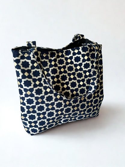 Marrakech Shopper XL Donkerblauw