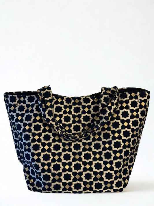 Marrakech Shopper/ Tote Bag  XL Black